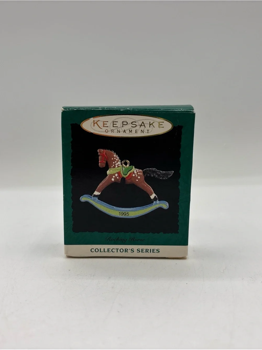 Hallmark Keepsake Miniature Ornament 1995 Rocking Horse 8th In The Series EUC